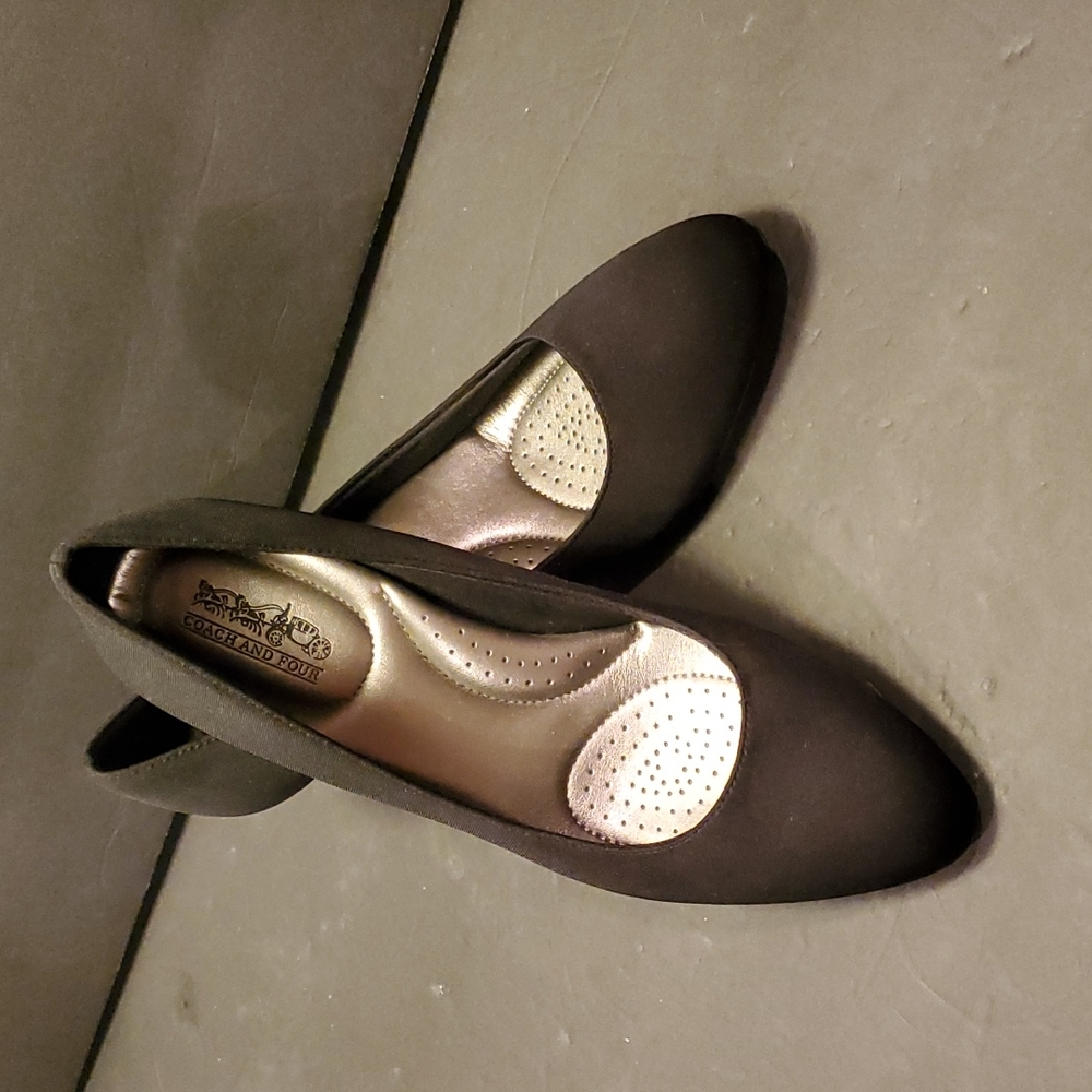 Coach and Four Black Pumps 2. 75 inch heel shoes